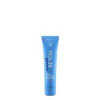 Tube  of  Curaprox  Be  You  Toothpaste  Blue  by  Curaprox,  a  dentrifying  paste  indicated  for  cavity  protection  and  oral  hygiene.