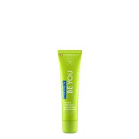 Tube  of  Curaprox  Be  You  Toothpaste  Green  by  Curaprox,  a  dentrifying  paste  indicated  for  cavity  protection  and  oral  hygiene.