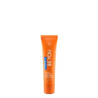 Tube  of  Curaprox  Be  You  Toothpaste  Orange  by  Curaprox,  a  dentrifying  paste  indicated  for  cavity  protection  and  oral  hygiene.
