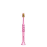 a soft toothbrush indicated for baby and children oral hygiene.