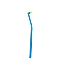 Product  container  of  Curaprox  CS  1009  Toothbrush  by  Curaprox,  a  toothbrush  indicated  for  the  care  of  braces  and  implants.