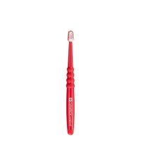 Product  container  of  Curaprox  CS  Surgical  Toothbrush  by  Curaprox,  a  soft  toothbrush  indicated  for  post  surgical  oral  care.