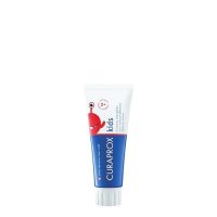 Tube  of  Curaprox  Kids  950  Strawberry  Toothpaste  60ml  by  Curaprox,  a  toothpaste  indicated  for  children  over  2  years.