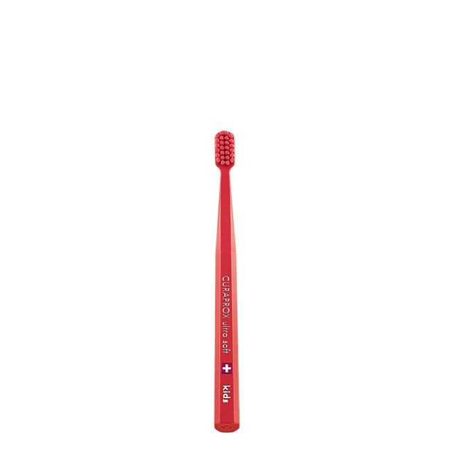 CuraproxKidsToothbrush Product container of Curaprox Kids Toothbrush by Curaprox, a soft toothbrush indicated for children over 5 years.
