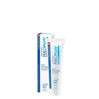 Tube  of  Curaprox  Perio  Plus  Support  Toothpaste  by  Curaprox,  a  toothpaste  indicated  for  gum  care  and  tissue  regeneration.