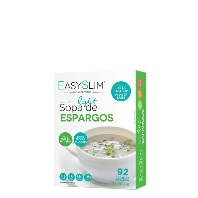 EasyslimAsparagusLightSoupSachets3x33g Easyslim Sopa Light Espargos Saquetas 3x33g - Image 1
