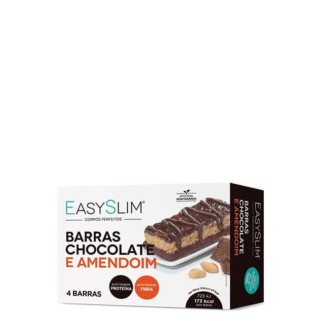 EasyslimChocolate-PeanutBars4x42g Easyslim Barritas Chocolate y Cacahuetes 4x42g - Image 1