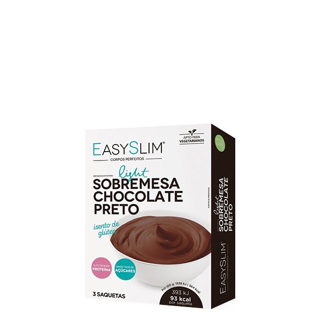 EasyslimDarkChocolateDessertSachets3x25 Easyslim Dark Chocolate Dessert Sachets 3x25
