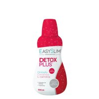 Bottle  of  Easyslim  Detox  Plus  by  Easyslim,  a  detoxifying  solution  indicated  for  draining  excess  fats  and  fluid  retention.