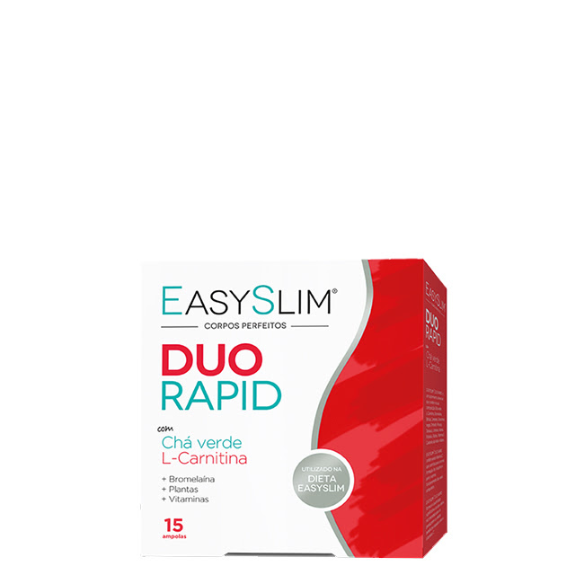 EasyslimDuoRapidAmpoulesx15 Box of EasySlim Duo Rapid Ampoules by Easyslim, a liquid supplement indicated for blood circulation and heavy legs.