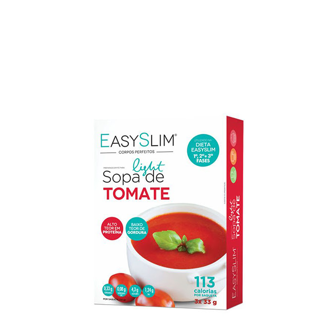 EasyslimTomatoLightSoupSachets3x33g Easyslim Sopa Light Tomate Saquetas 3x33g - Image 1
