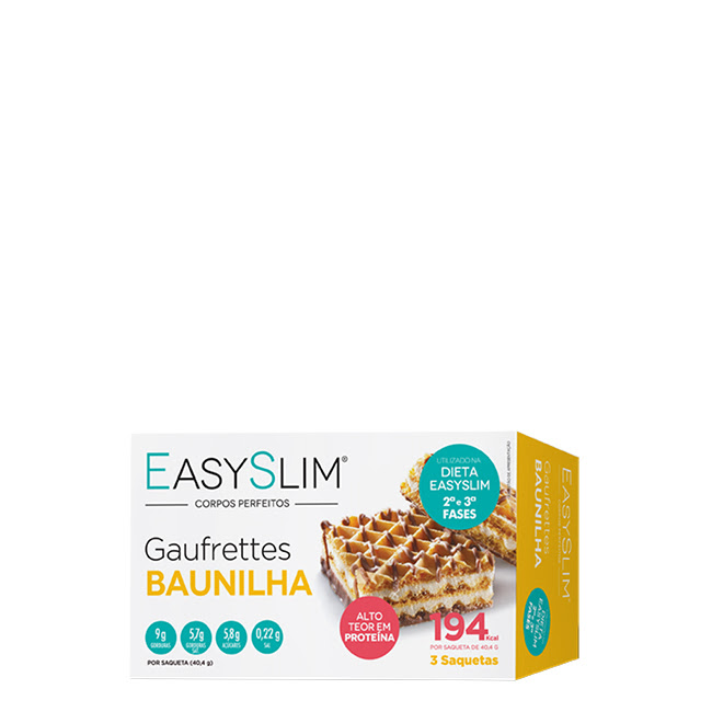 EasyslimVanillaWafers3x40g Easyslim Gaufrettes Baunilha 3x40g - Image 1