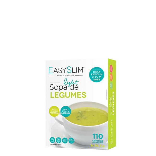 EasyslimVegetablesLightSoupSachets3x33g Easyslim Sopa Light Legumes Saquetas 3x33g - Image 1