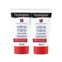 Box  of  Neutrogena  Hand  Cream  Duo  Sensitive  Skin  by  Neutrogena,  a  cream  pack  indicated  for  dry  and  chapped  hands.