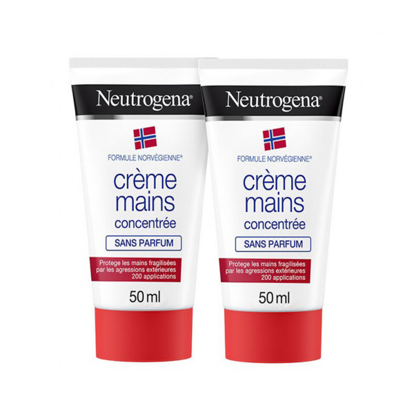 1.NeutrogenaHandCreamDuoSensitiveSkin Box of Neutrogena Hand Cream Duo Sensitive Skin by Neutrogena, a cream pack indicated for dry and chapped hands.