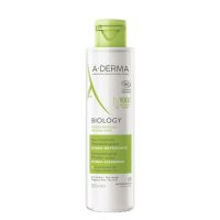 Bottle  of  A-Derma  Biology  Dermatological  Micellar  Water,  a  micellar  water  indicated  for  cleaning  and  removing  makeup.