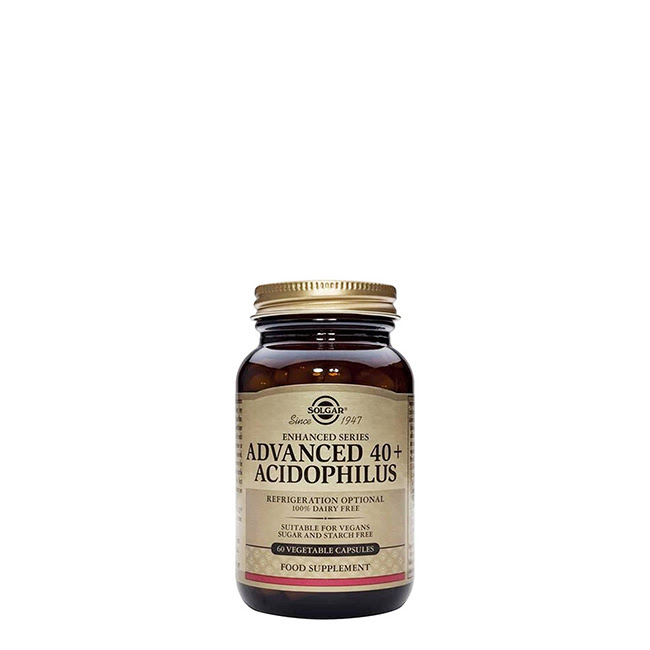 SolgarAdvanced40AcidophilusVegetableCapsulesx60 ソルガーアドバンスド40+アシドフィルスベジタブルカプセル x60 - 画像 (1)