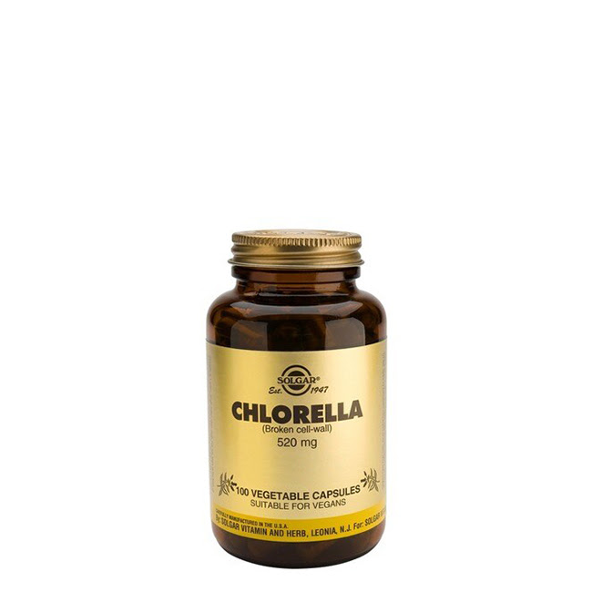 SolgarChlorella520mgVegetableCapsulesx100 ソルガー・クロレラ 520mg ベジタブル・カプセル x100 - 画像 (1)