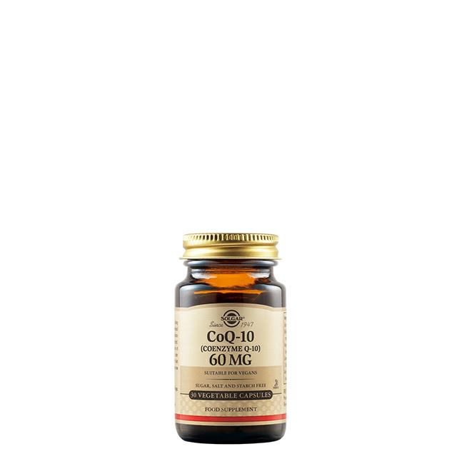 SolgarCoQ-10CoenzymeQ-1060mgVegetableCapsulesx30 Solgar CoQ-10 Coenzima Q-10 60mg Cápsulas Vegetales x30 - Image 1