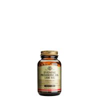 Bottle  of  Solgar  Evening  Primrose  Oil  1300mg  by  Solgar,  a  softgel  indicated  for  female  hormonal  support.