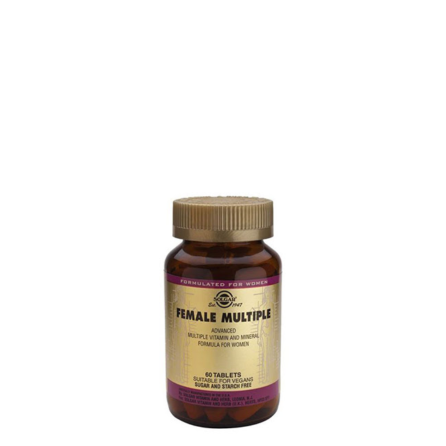 SolgarFemaleMultipleTabletsx60 Solgar Fórmula Multivitamínica Femenina Tabletas x60 - Image 1
