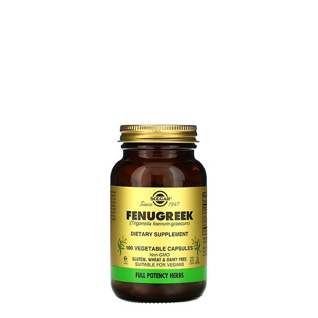 SolgarFenugreek520mgVegetableCapsulesx100 Solgar Feno-Grego 520mg Cápsulas Vegetais x100 - Image 1