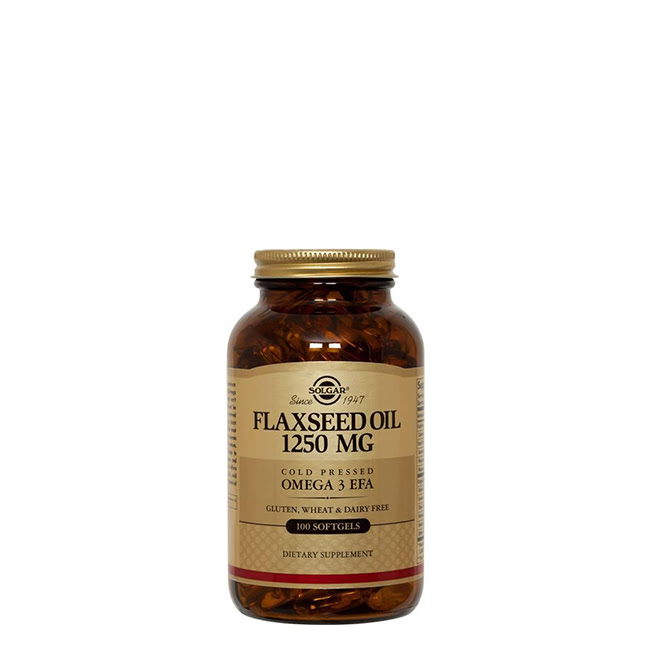 SolgarFlaxseedOil1250mgSoftgelsx100 Solgar Flaxseed Oil 1250mg Softgels x100