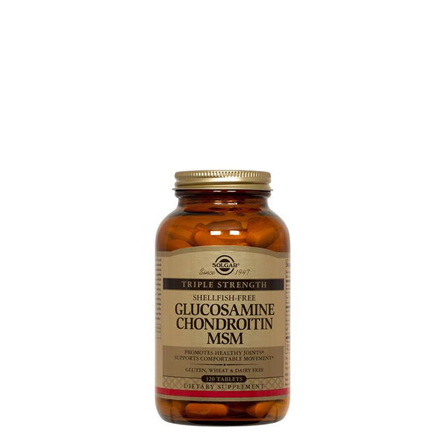 SolgarGlucosamineChondroitinMSMTabletsx120 ソルガーグルコサミン+コンドロイチン+MSM錠剤 x120 - 画像 (1)