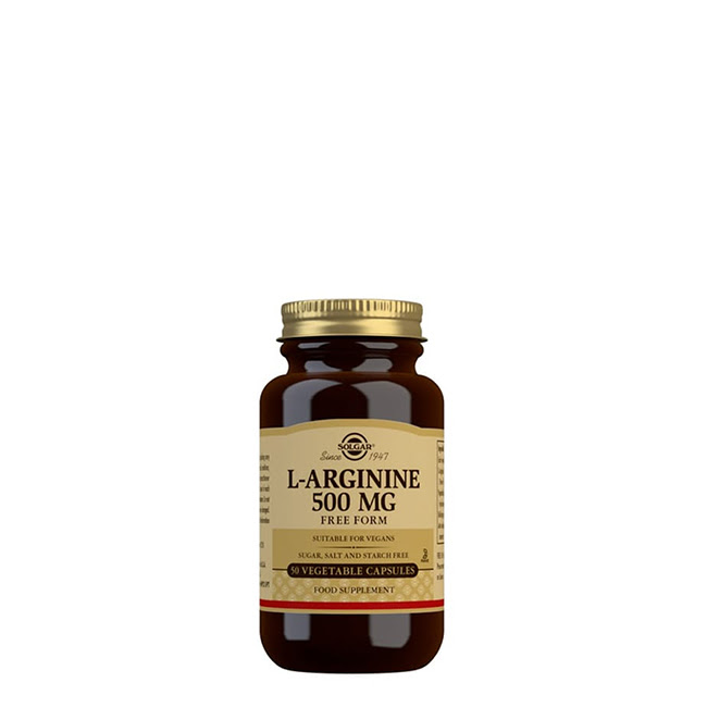 SolgarL-Arginine500mgVegetableCapsulesx50 Solgar L-Arginine 500mg Vegetable Capsules x50