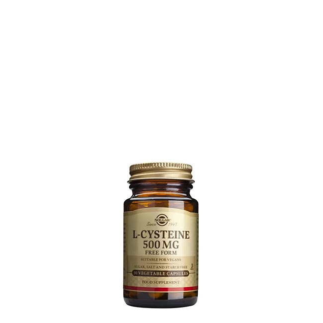 SolgarL-Cysteine500mgVegetableCapsulesx30 Solgar L-Cisteína 500mg Cápsulas Vegetais x30 - Image 1