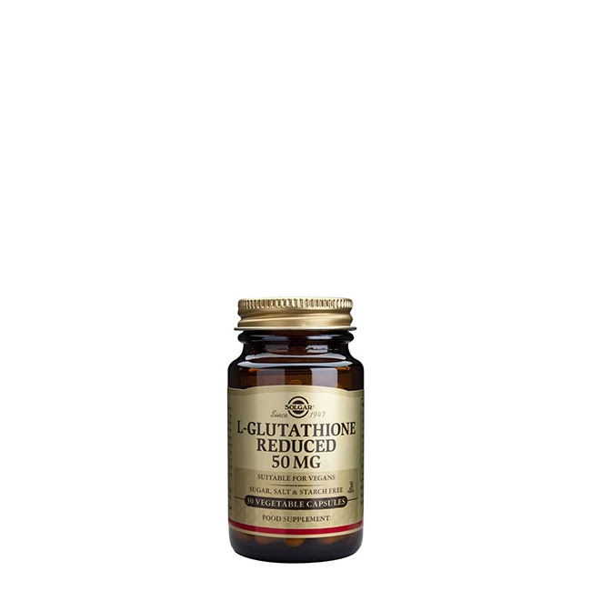 SolgarL-Glutathione50mgVegetableCapsulesx30 ソルガー L-グルタチオン 50mg ベジタブルカプセル x30 - 画像 (1)