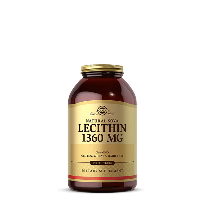 SolgarNaturalSoyaLecithin1360mgSoftgelsx250 Solgar Natural Soya Lecithin 1360mg Softgels x250