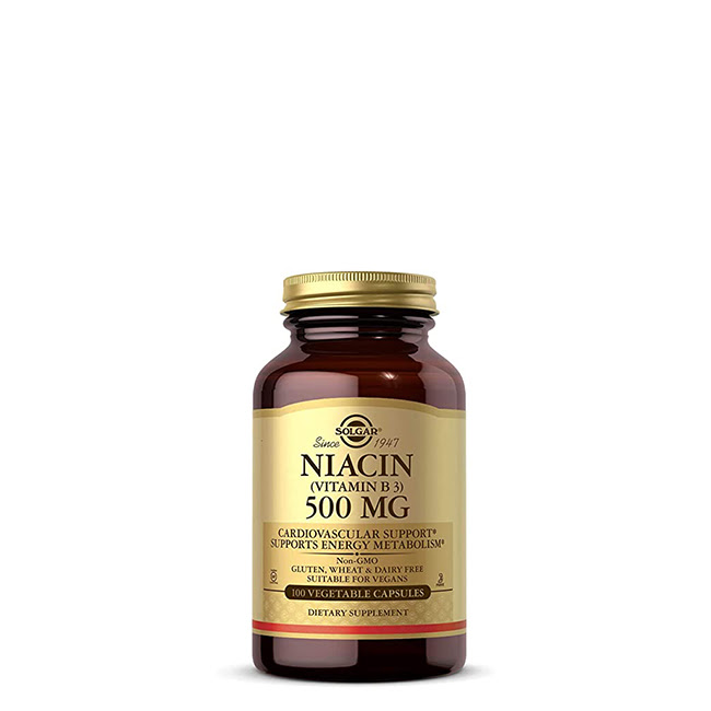 SolgarNiacin500mgTabletsx100 ソルガーナイアシン 500mg 錠剤 x100 - 画像 (1)