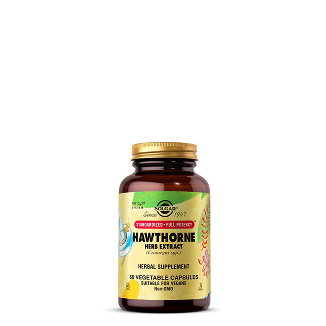 SolgarS.F.P.HawthorneBerryExtractVegetableCapsulesx60 Solgar S.F.P. Hawthorne Berry Extract Vegetable Capsules x60