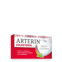 Box  of  Arterin  Cholesterol  Tablets  by  Arterin,  a  dietary  supplement  indicated  for  maintaining  healthy  cholesterol  levels.