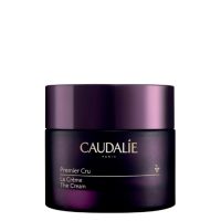 Jar  of  Caudalie  Premier  Cru  The  Cream  by  Caudalie,  a  creamy  texture  indicated  for  global  anti-aging  and  skin  hydration.