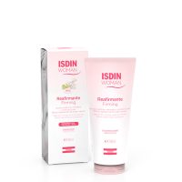 Bottle  of  Isdin  Woman  Firming  Cream,  a  moisturizing  cream  indicated  for  improving  skin  firmness  and  elasticity  postpartum.