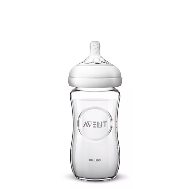 PhilipsAventNaturalGlassBabyBottles240ml Philips Avent Natural Biberão Vidro 240ml - Image 1