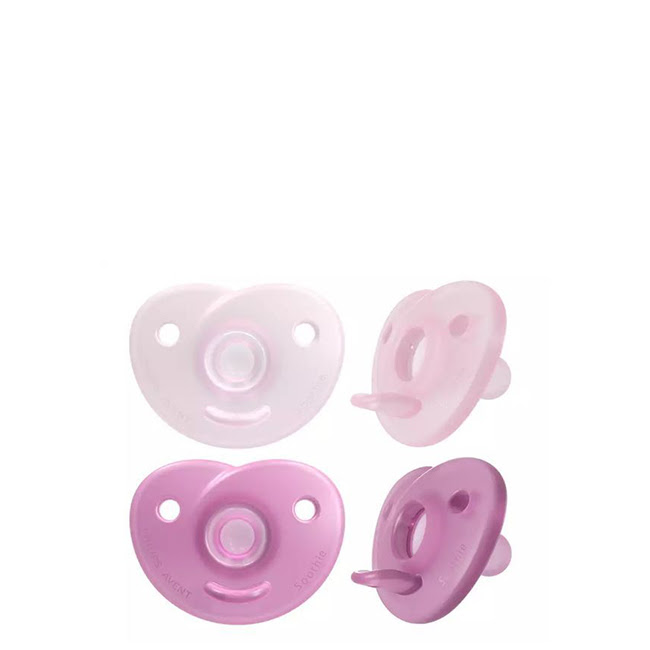 PhilipsAventPacifiersSoothieGirl0-6Mx2 Philips Avent Chupetes Soothie Niña 0-6M 2un. - Image 1