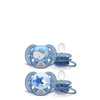 Philips Avent Pacifiers Ultra Soft Deco Boy 6-18M x2