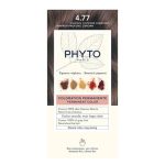 Box of Phytocolor Permanent Hair Color 4.77 Intense Chestnut Brown by Phytocolor, a hair dye indicated for natural color and shine.
