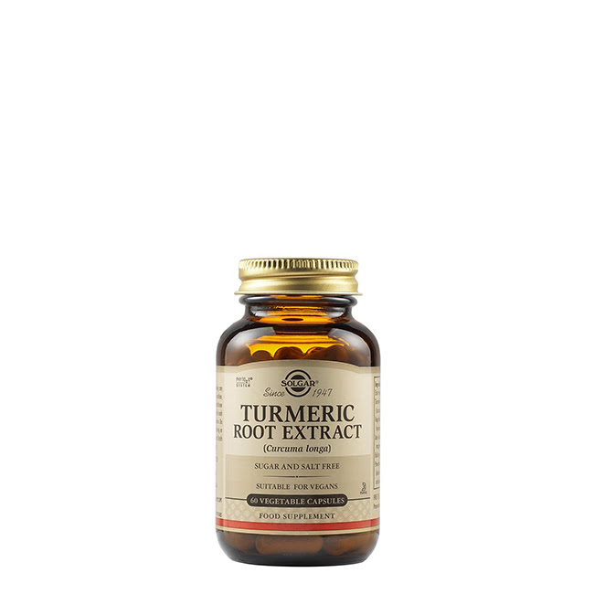 SolgarTurmericRootExtractVegetableCapsulesx60 Solgar Turmeric Root Extract Vegetable Capsules x60