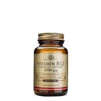 Box  of  Solgar  Vitamin  B12  1000mcg  Tablets  by  Solgar,  a  dietary  supplement  indicated  for  energy  levels  and  the  immune  system.
