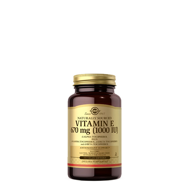 SolgarVitaminE1000IUMixedVegetableSoftgelsx100 Solgar Vitamin E 1000 IU Mixed Vegetable Softgels x100