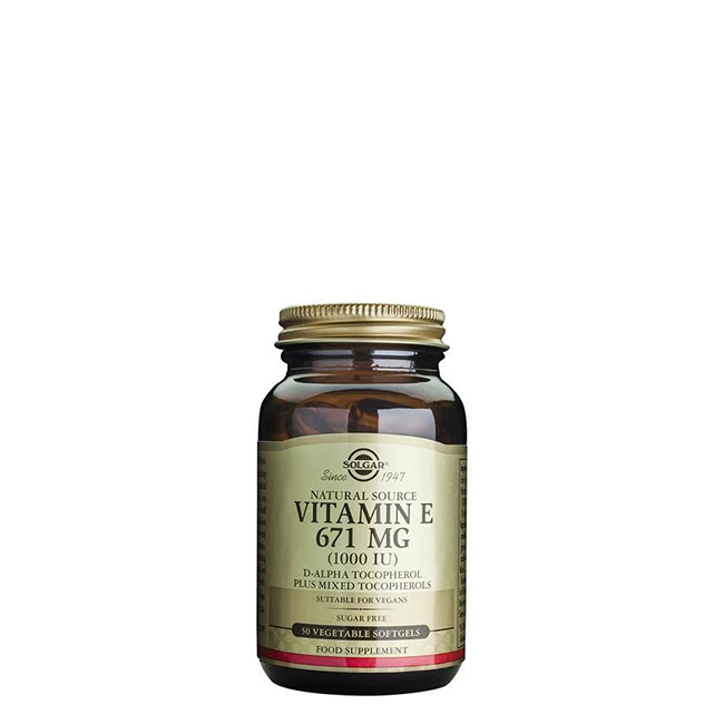 SolgarVitaminE1000IUMixedVegetableSoftgelsx50 ソルガー ビタミンE 1000 IU ミックスベジタブルソフトジェル x50 - 画像 (1)