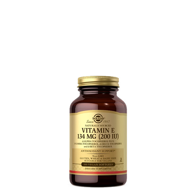 SolgarVitaminE200IUVegetableSoftgelsx100 ソルガー ビタミンE 200 IU ベジタブル ソフトジェル x100 - 画像 (1)