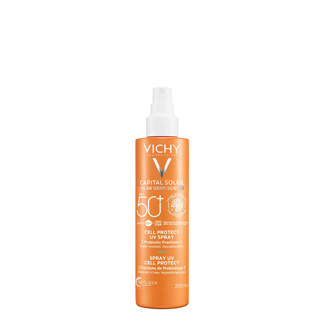 VichyCapitalSoleilSPF50+CellProtectUVSpray200ml Spray of Vichy Capital Soleil SPF 50