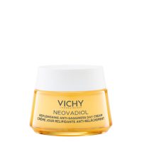 Jar  of  Vichy  Neovadiol  Replenishing  Anti-Sagginess  Day  Cream  by  Vichy,  a  day  cream  indicated  for  post  menopause  skin  firmness.