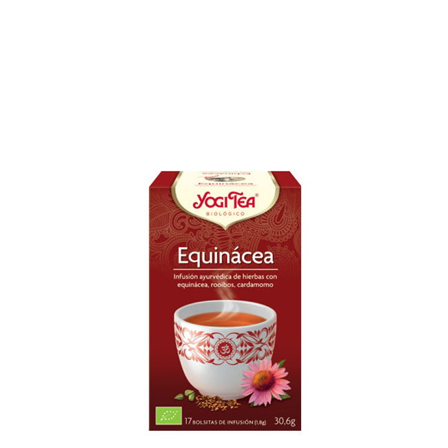 YogiTeaBioEchinaceaTeabagsx17 ヨギティー オーガニック エキナセア ティーバッグ 17個入り - 画像 (1)