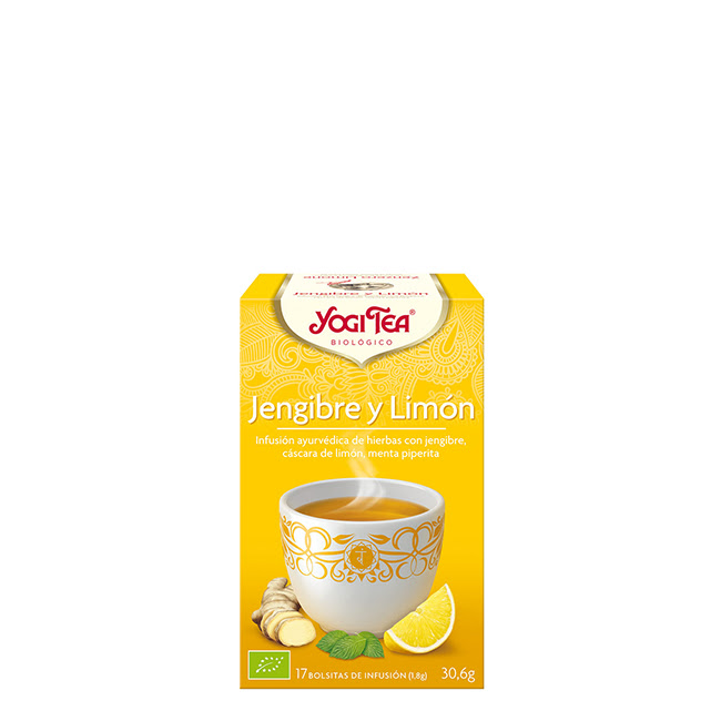 YogiTeaBioGingerLemonTeabagsx17 ヨギティー 有機ジンジャーレモン ティーバッグ 17個入り - 画像 (1)